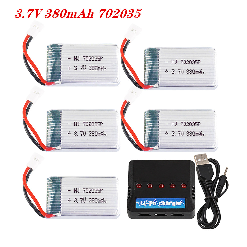 Rc Helicopter Parts - 3.7V 380mah 702035 Lipo 배터리 충전식