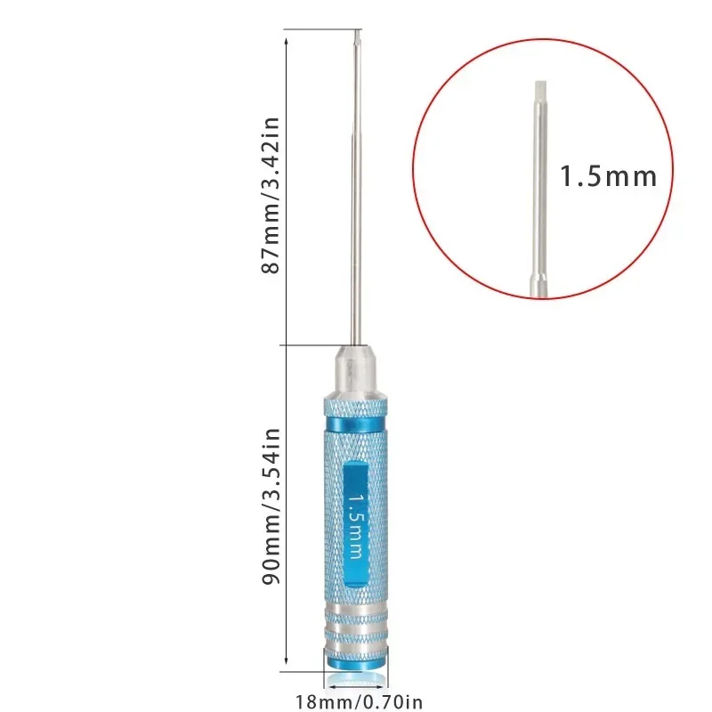 Rc Helicopter Tool Kit - 앨런 스크루드라이버 강화 팁 1.5mm 2mm