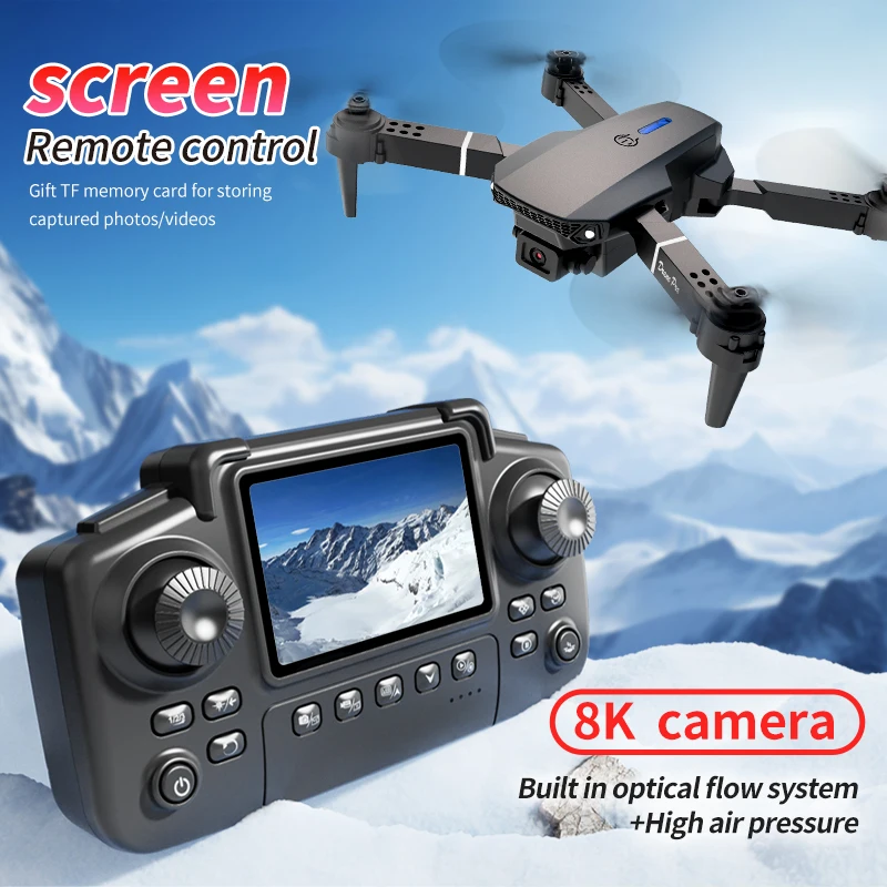 전문 E88 프로 드론 스크린 8K HD 카메라 WiF - Rc Helicopter Electric 리뷰 및 가격