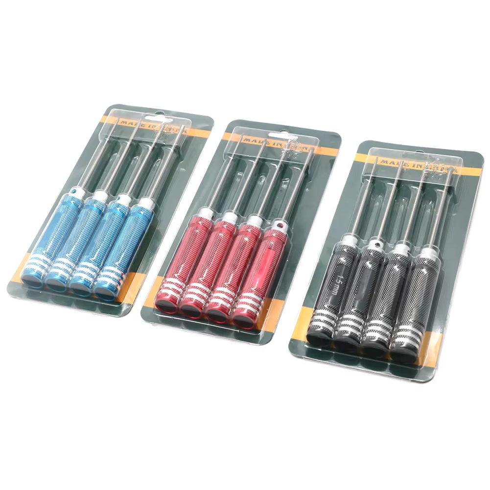 4pcs 육각 스크루 드라이버 세트 티타늄 도금 경화  - Rc Helicopter Tool Kit 리뷰 및 가격