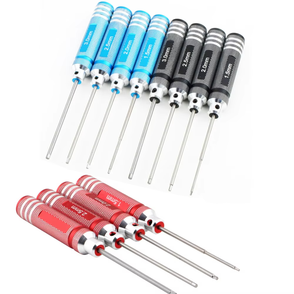 4pcs 육각 스크루 드라이버 세트 티타늄 도금 경화  - Rc Helicopter Tool Kit 리뷰 및 가격