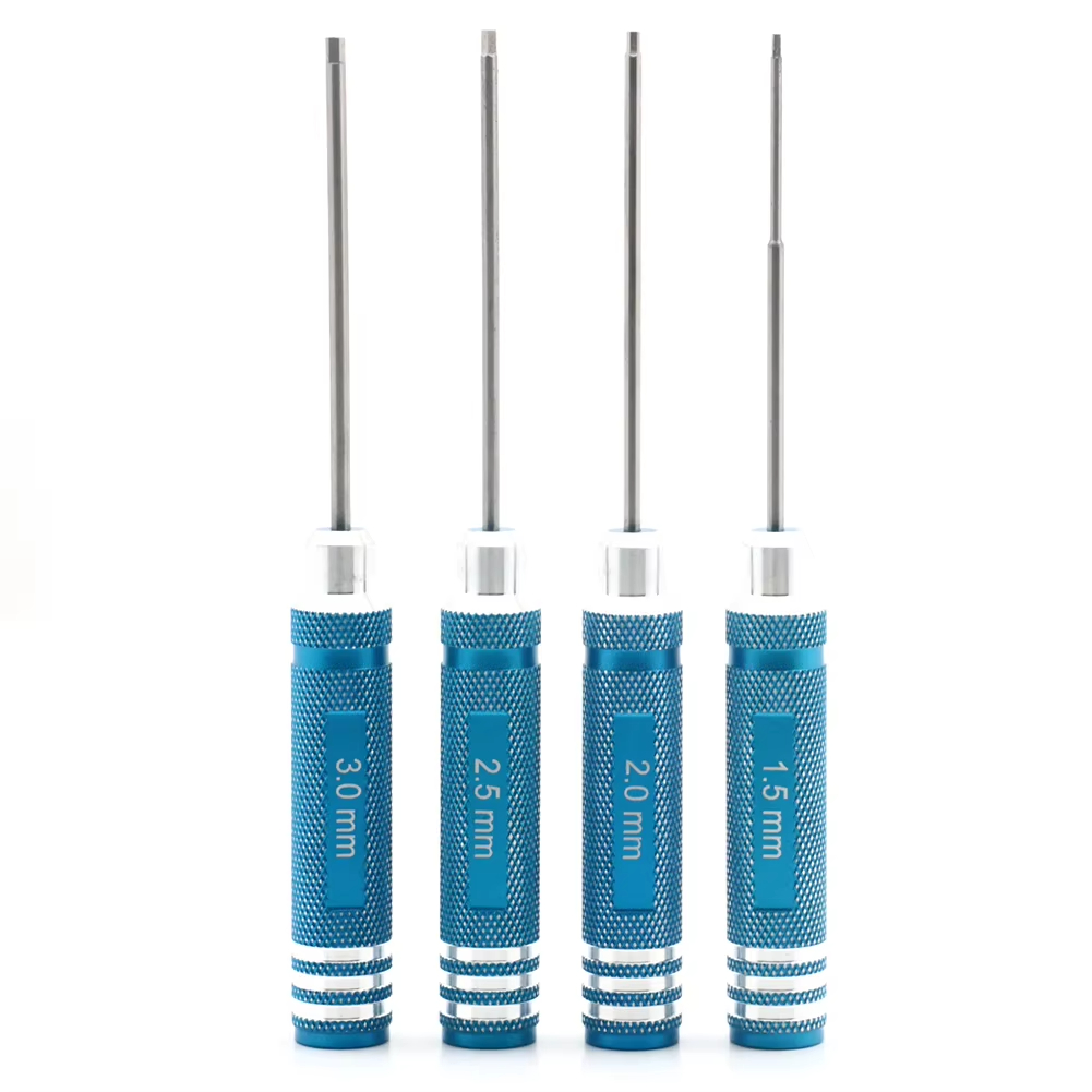 4pcs 육각 스크루 드라이버 세트 티타늄 도금 경화  - Rc Helicopter Tool Kit 리뷰 및 가격