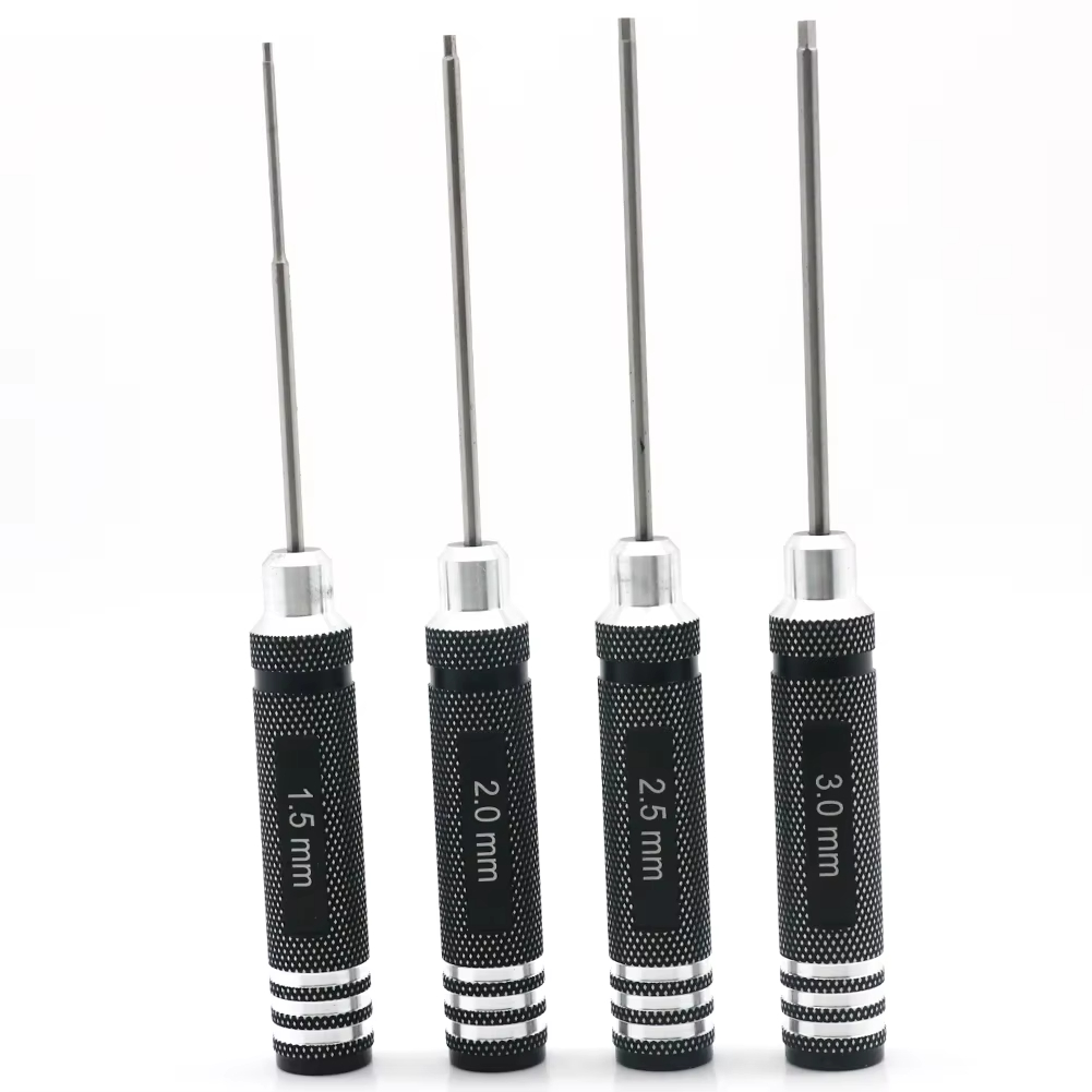 4pcs 육각 스크루 드라이버 세트 티타늄 도금 경화  - Rc Helicopter Tool Kit 리뷰 및 가격