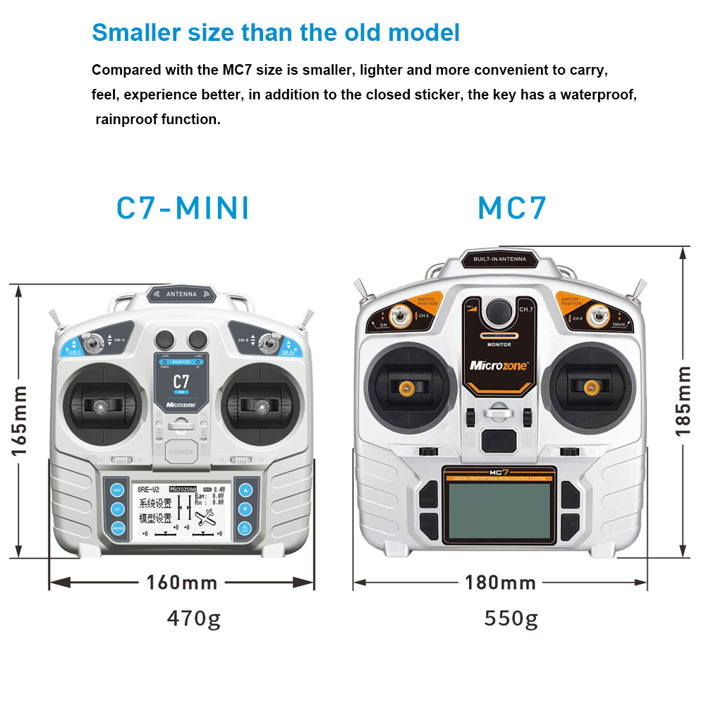 마이크로존 MC7 컨트롤러 C7 미니 송신기 2.4G  - Rc Helicopter Remote Control 리뷰 및 가격